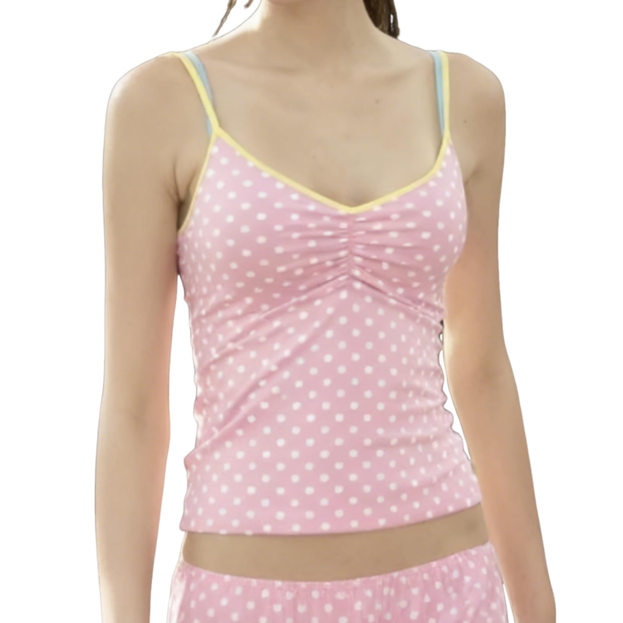 Amazon.com: Emo Coquette Cropped Top Grunge 2000s Spaghetti Strap